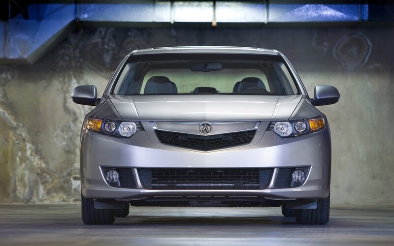 Silver Acura Sedan — Dramatic
