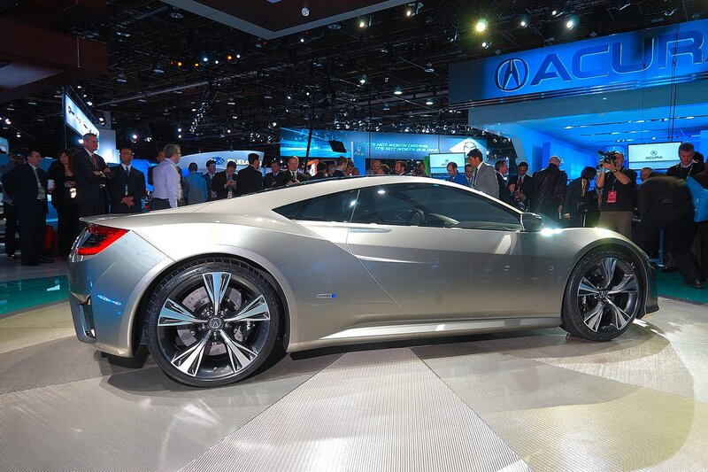 Silver Acura Sports Car