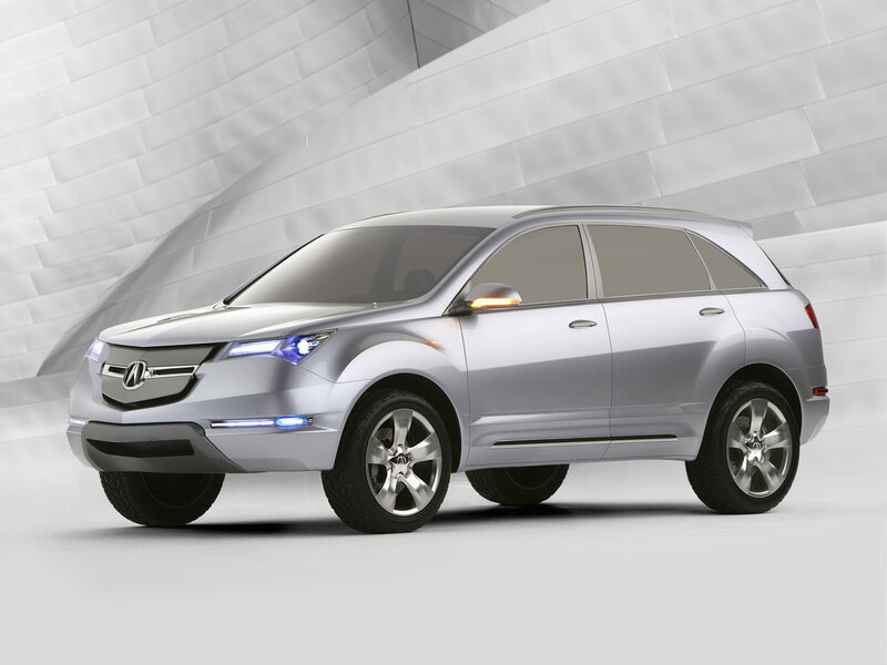 Silver Acura SUV concept