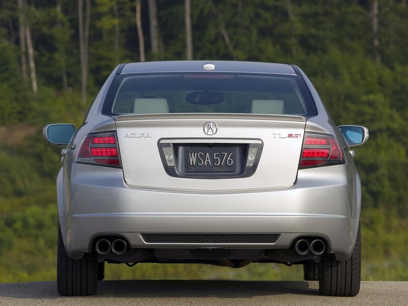 silver acura tl-s rear view