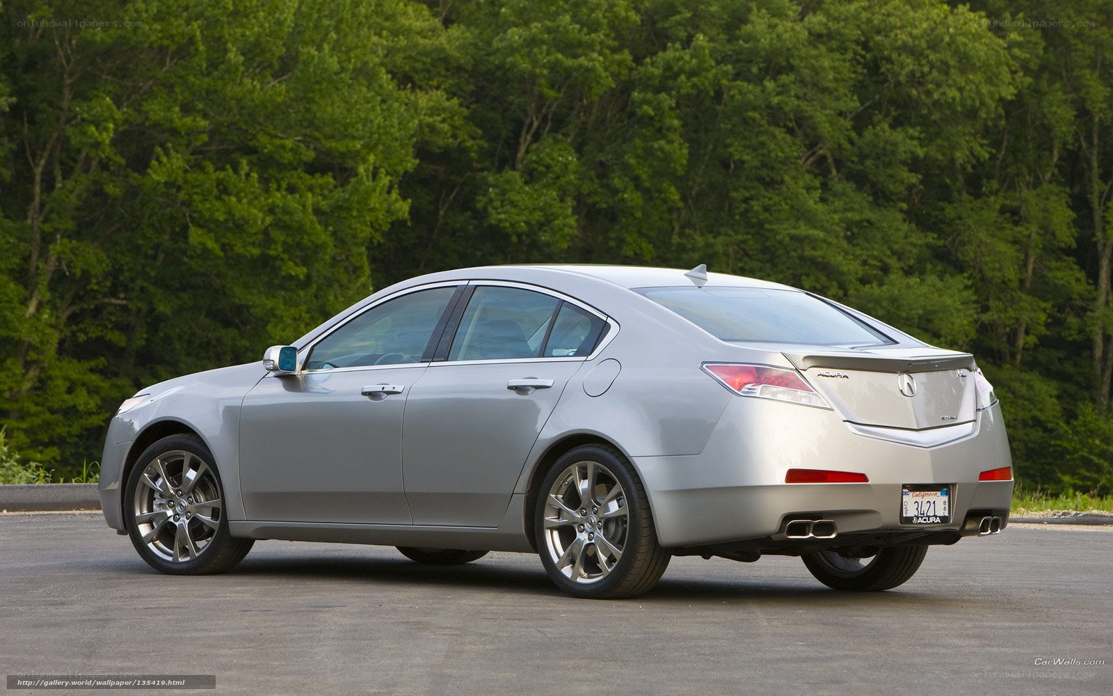 silver acura tl sedan