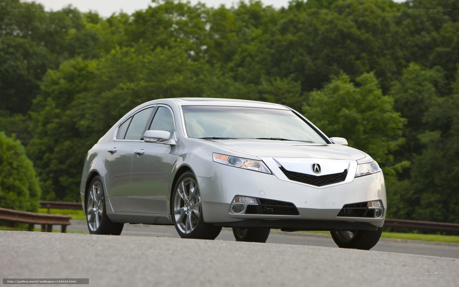 silver acura tl sedan