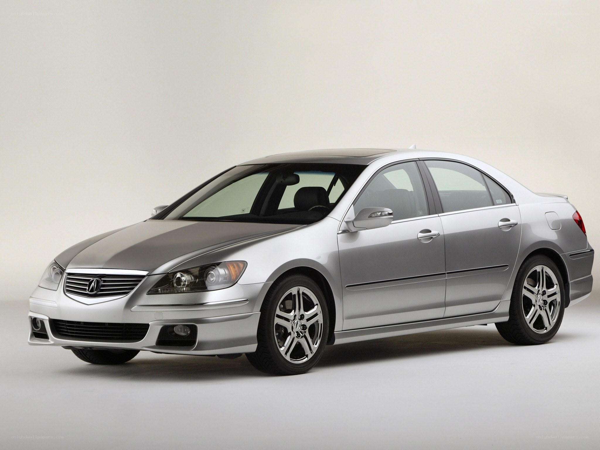 silver acura tl sedan