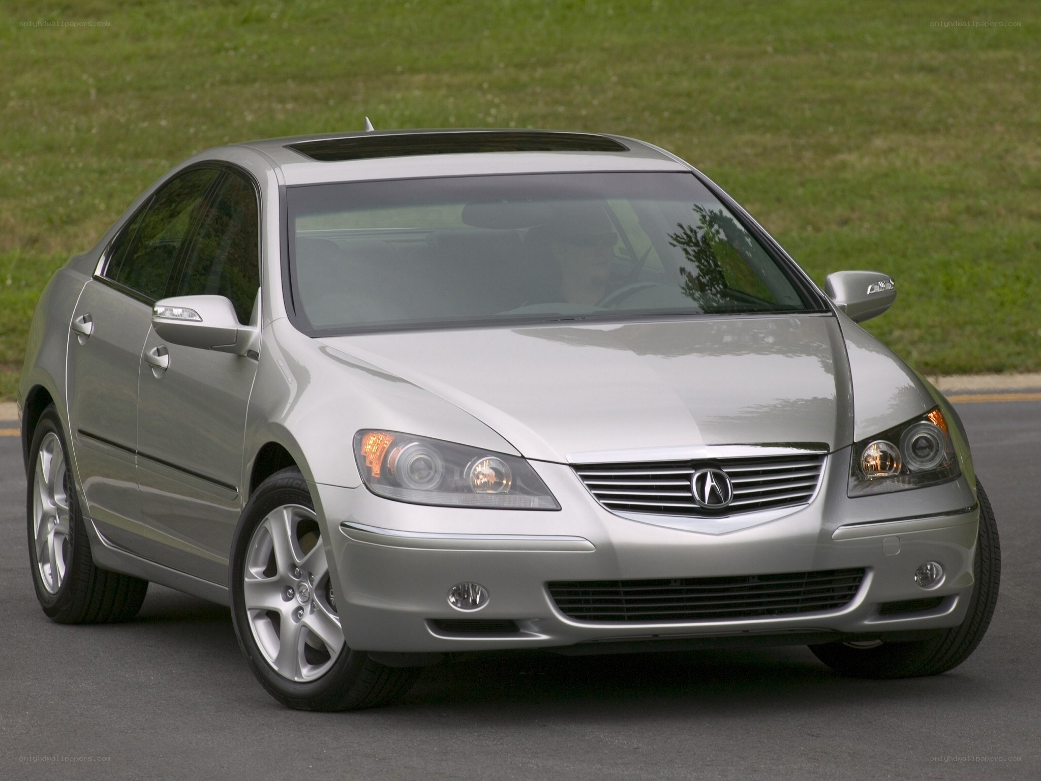 silver acura tl sedan