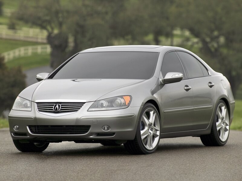 silver acura tl sedan