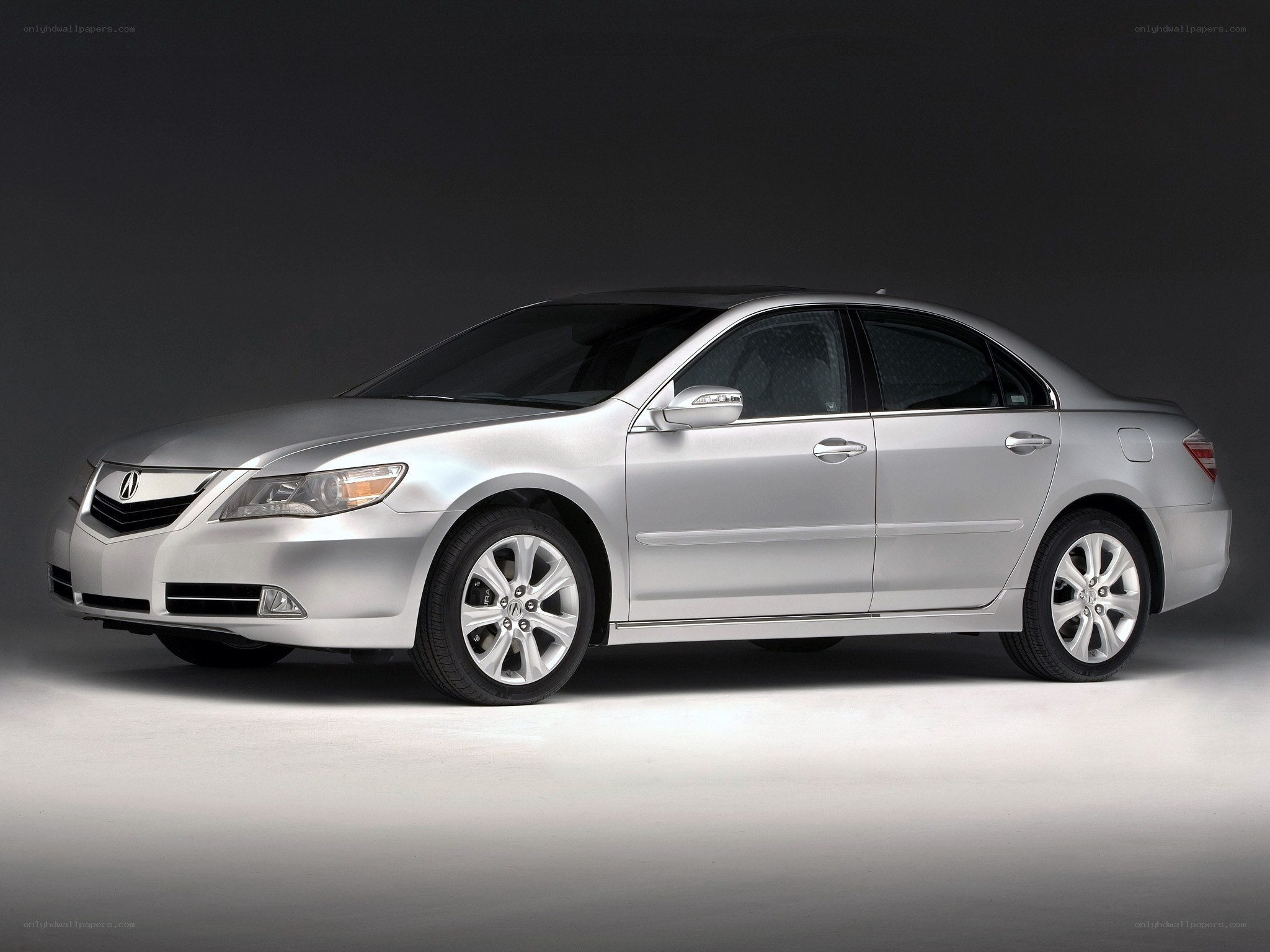 silver acura tl sedan
