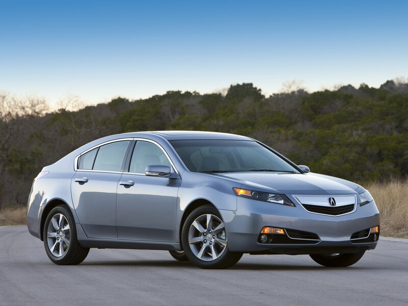 silver acura tl sedan