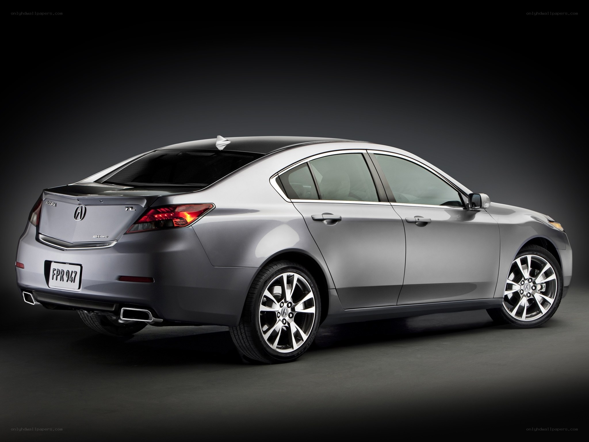 Silver Acura TL sedan