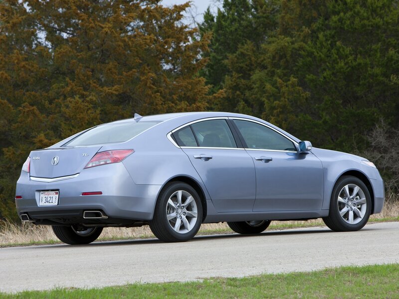silver acura tl sedan