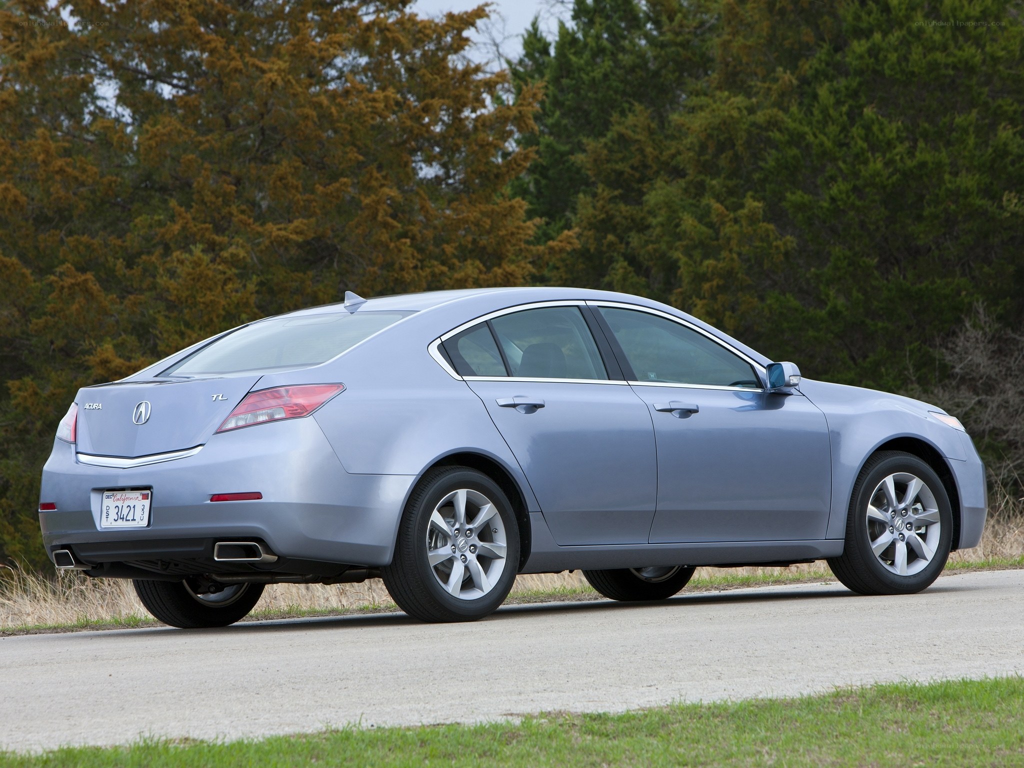 silver acura tl sedan