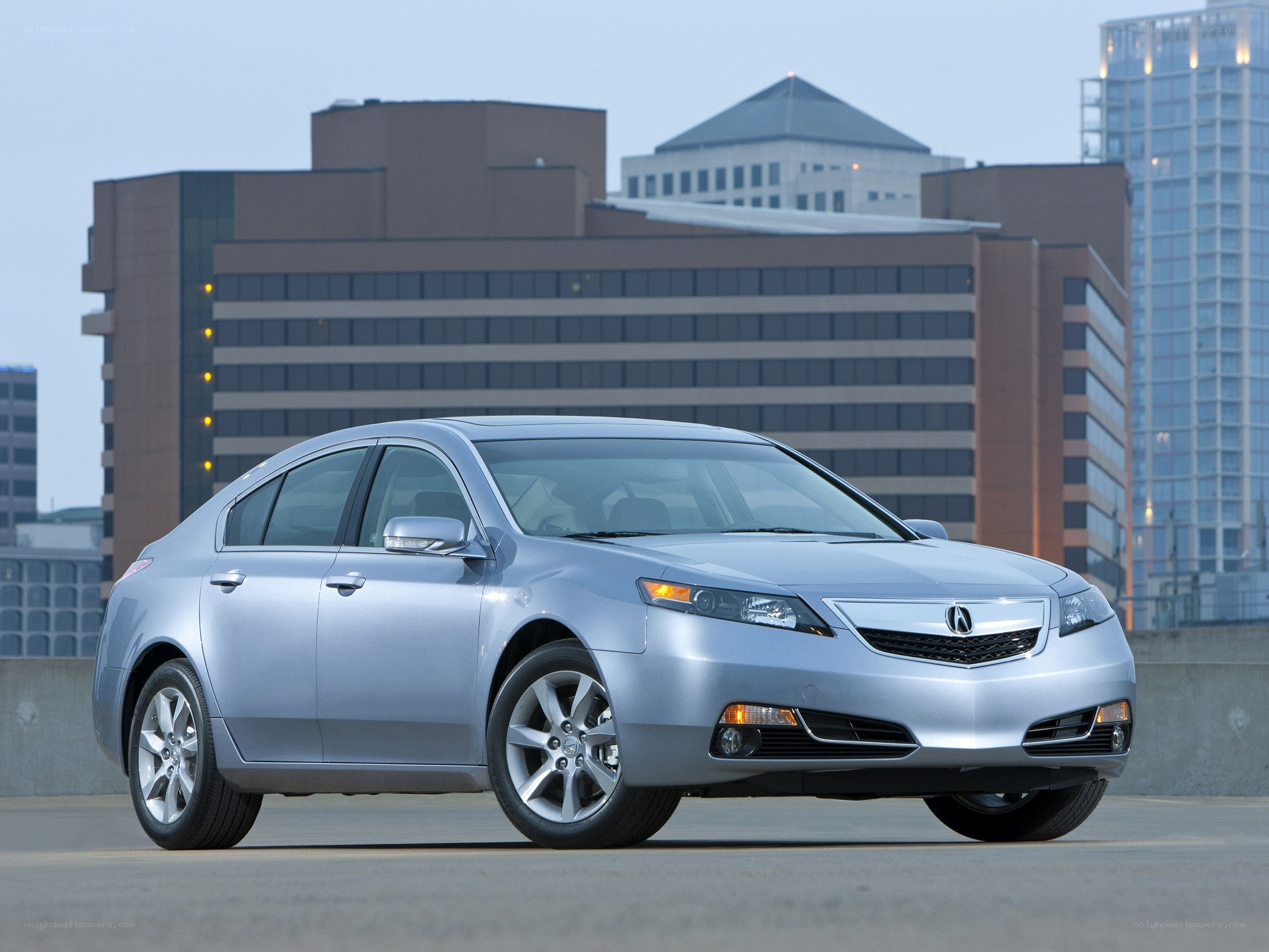 silver acura tl sedan