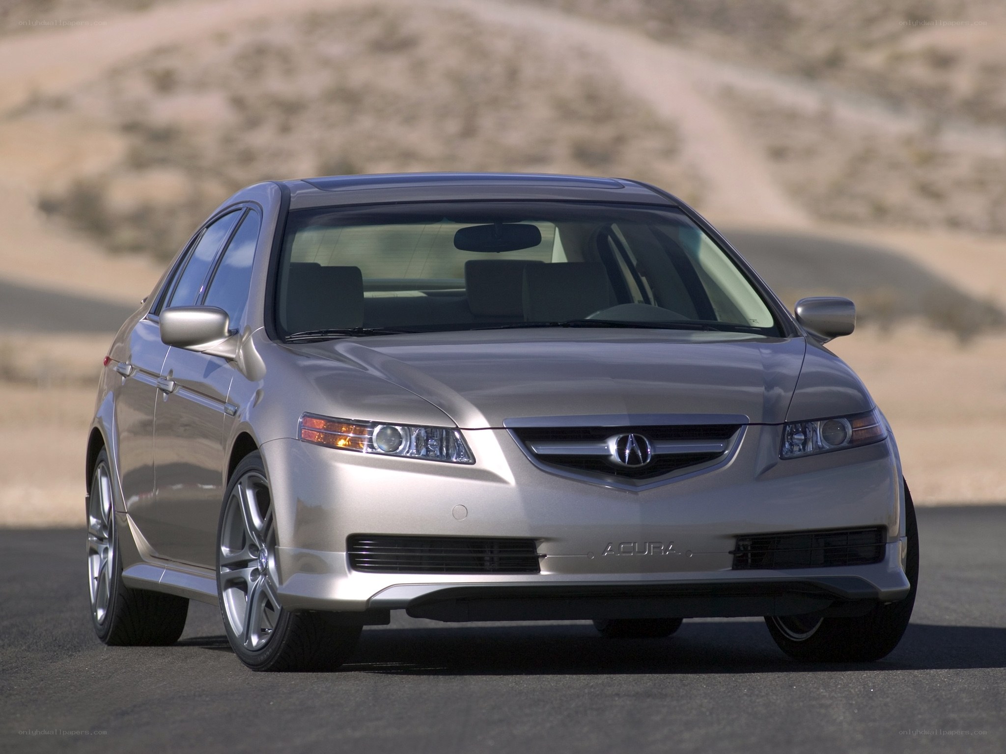 silver acura tl sedan