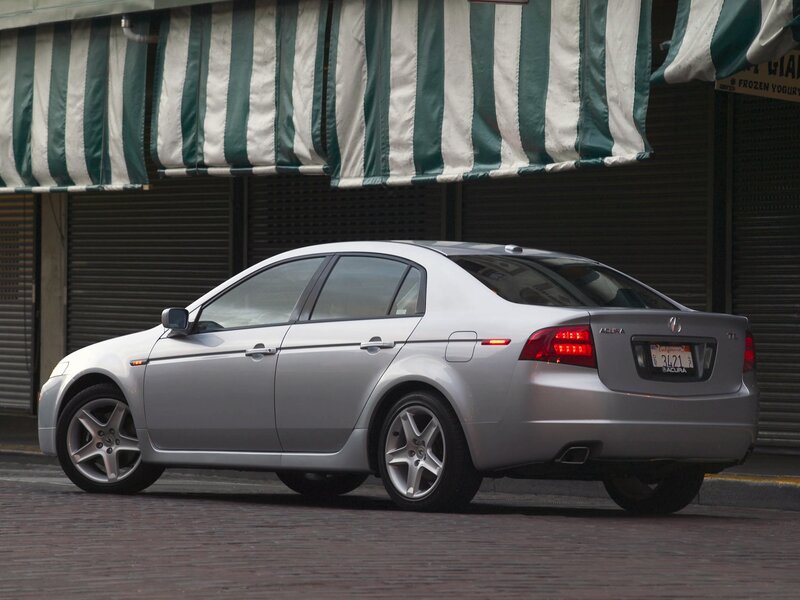 silver acura tl sedan