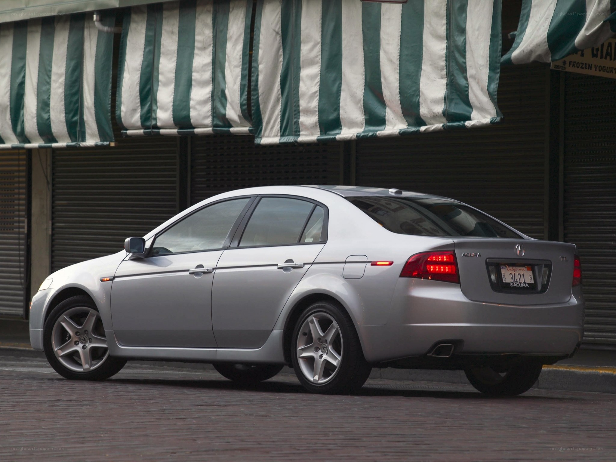 silver acura tl sedan