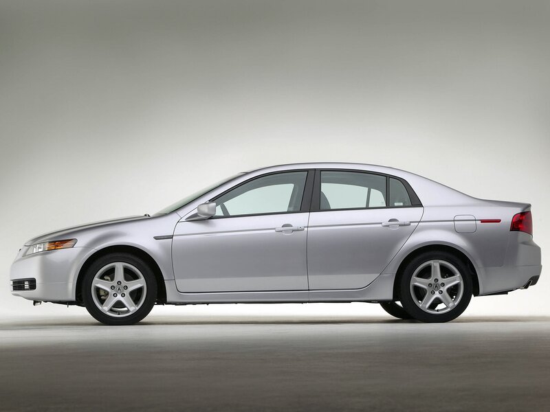 silver acura tl sedan