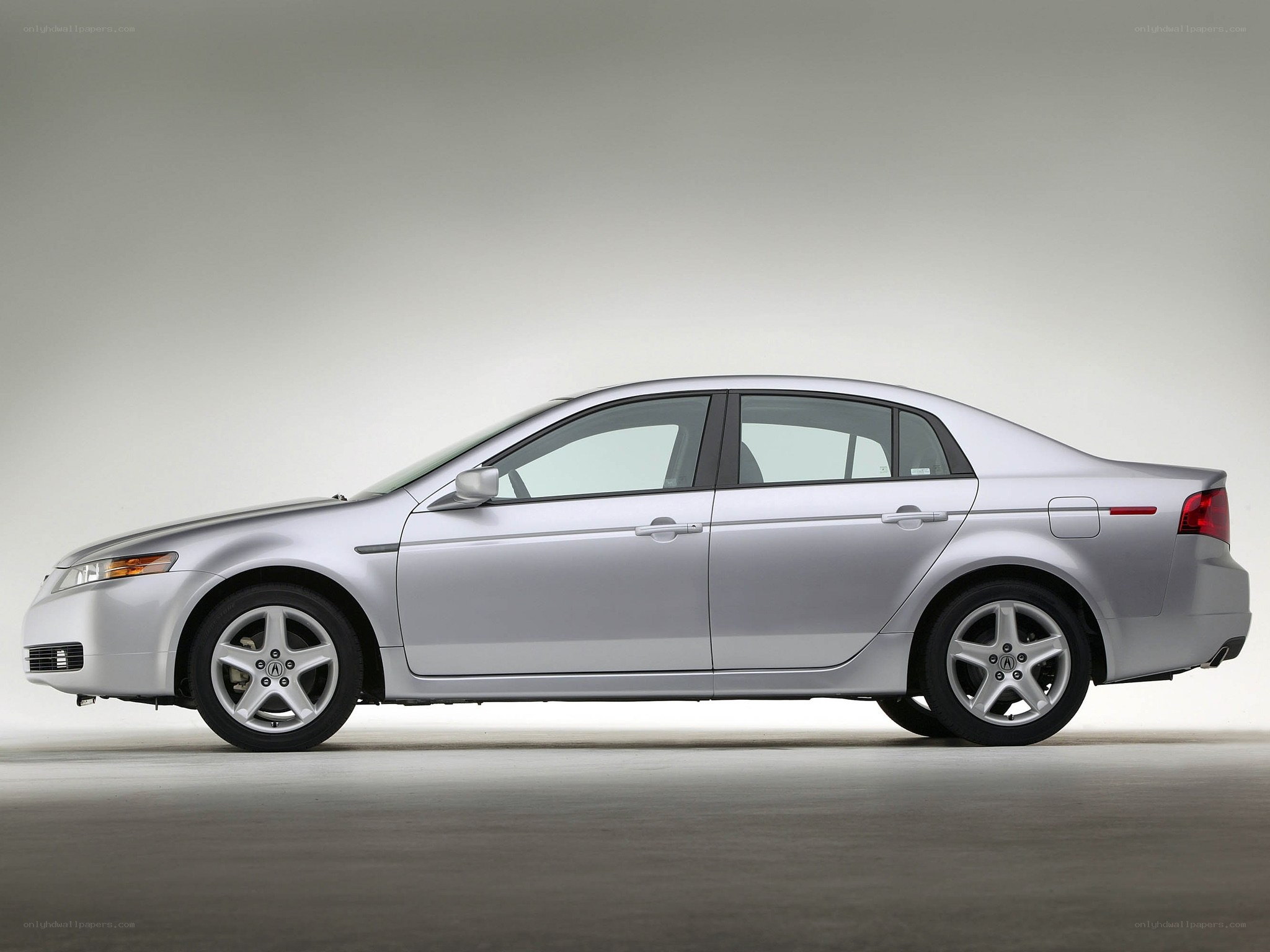 silver acura tl sedan