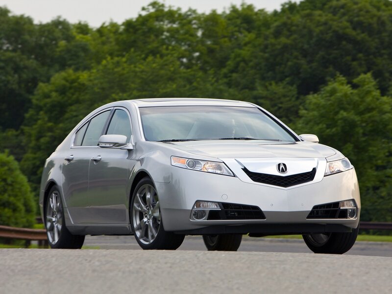 silver acura tl sedan