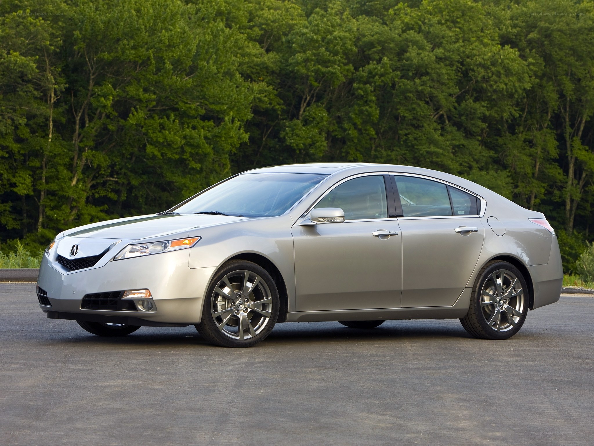 silver acura tl sedan