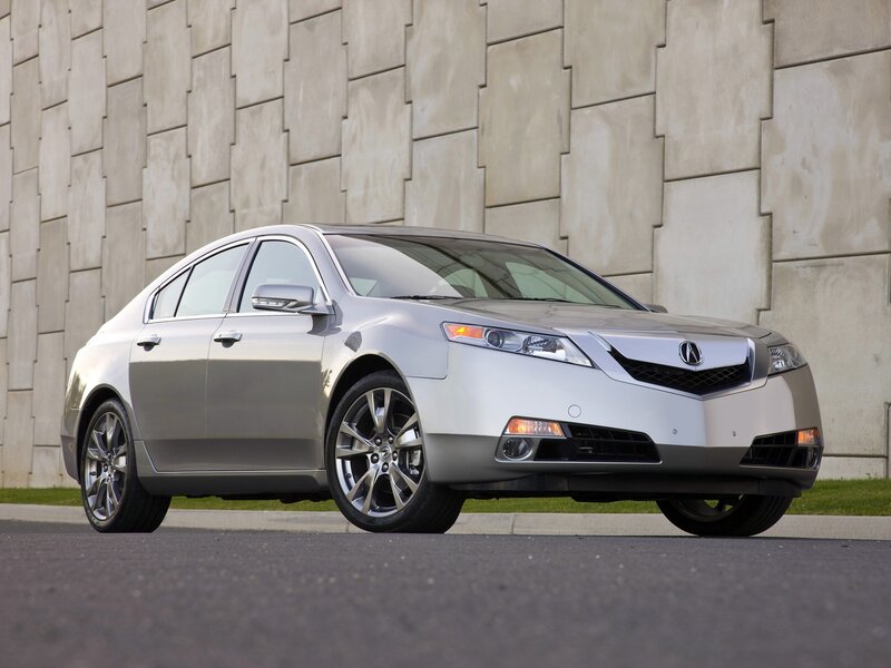 silver acura tl sedan