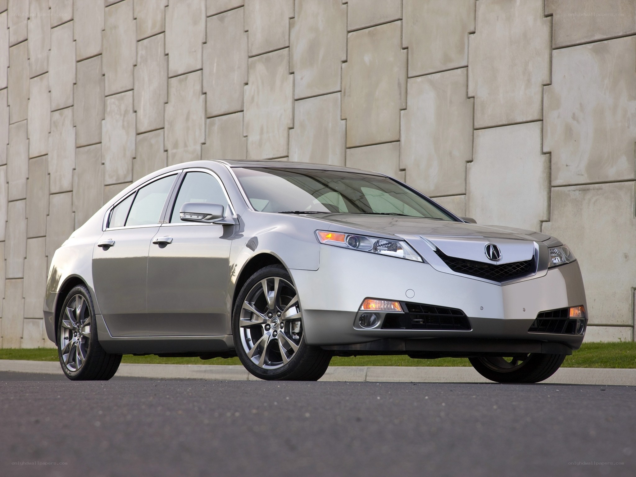 silver acura tl sedan