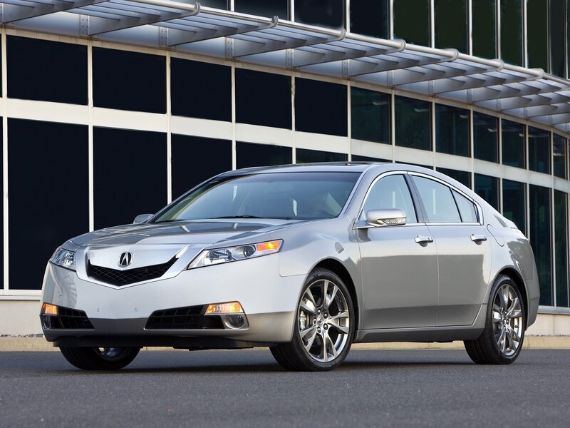 silver acura tl sedan