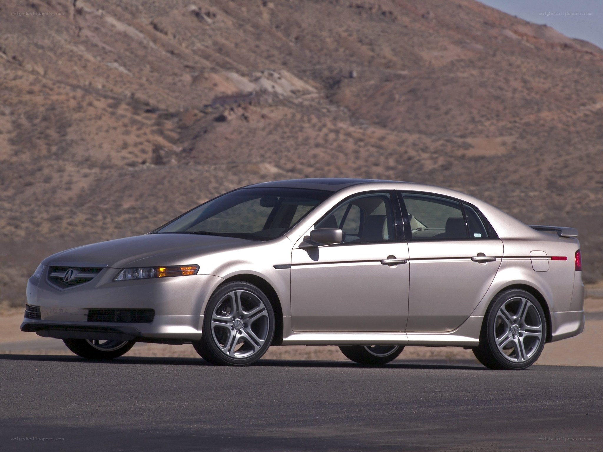 silver acura tl sedan