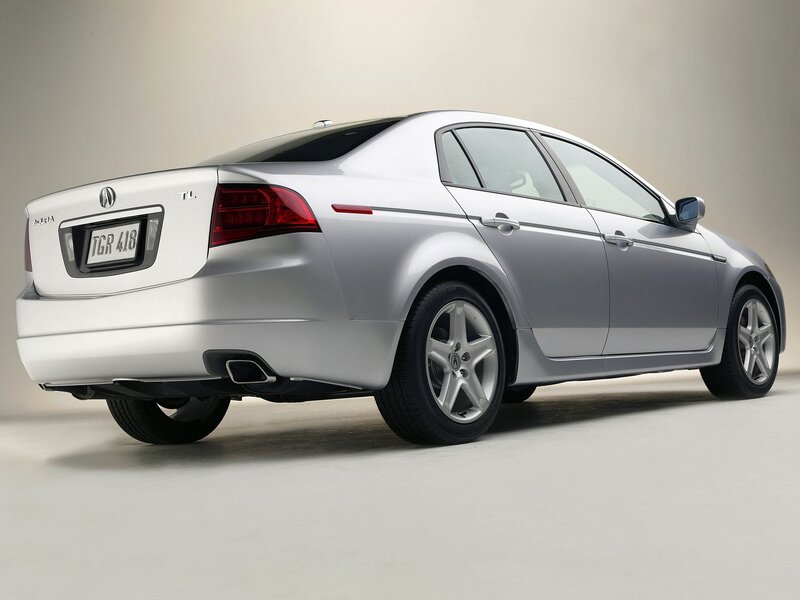 silver acura tl sedan