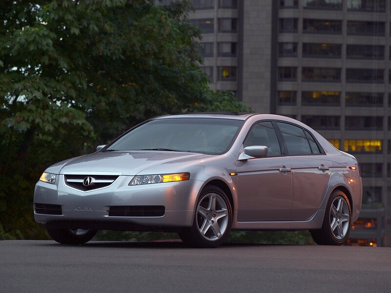 silver acura tl sedan