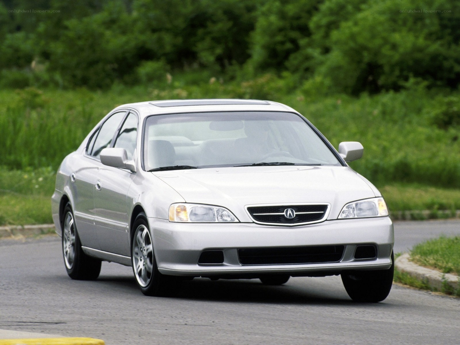 silver acura tl sedan