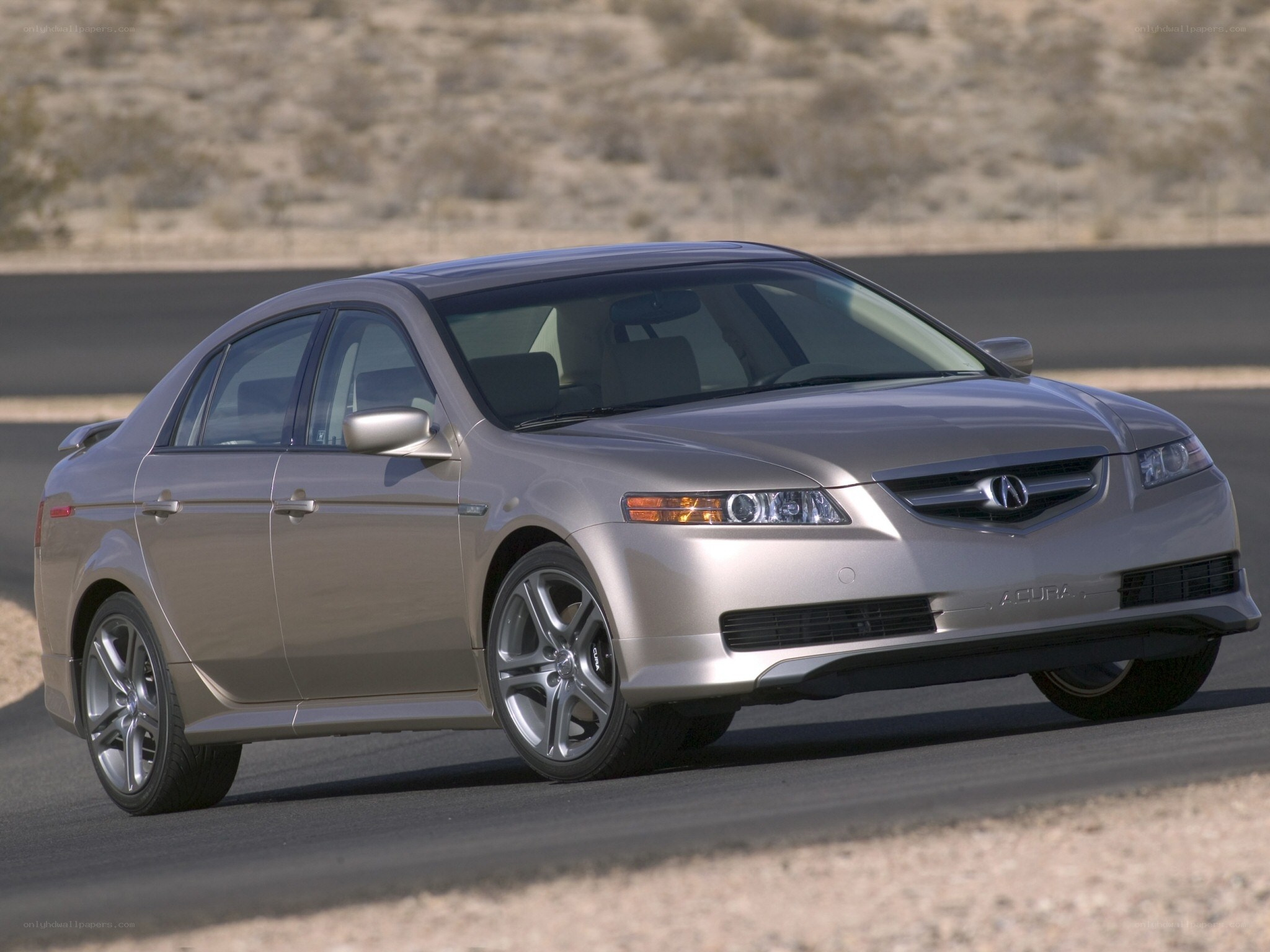 silver acura tl sedan