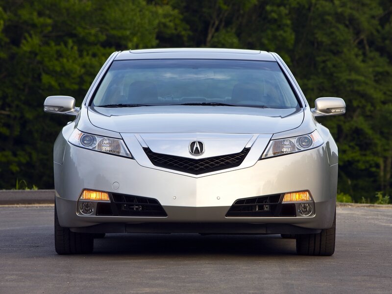 silver acura tl sedan