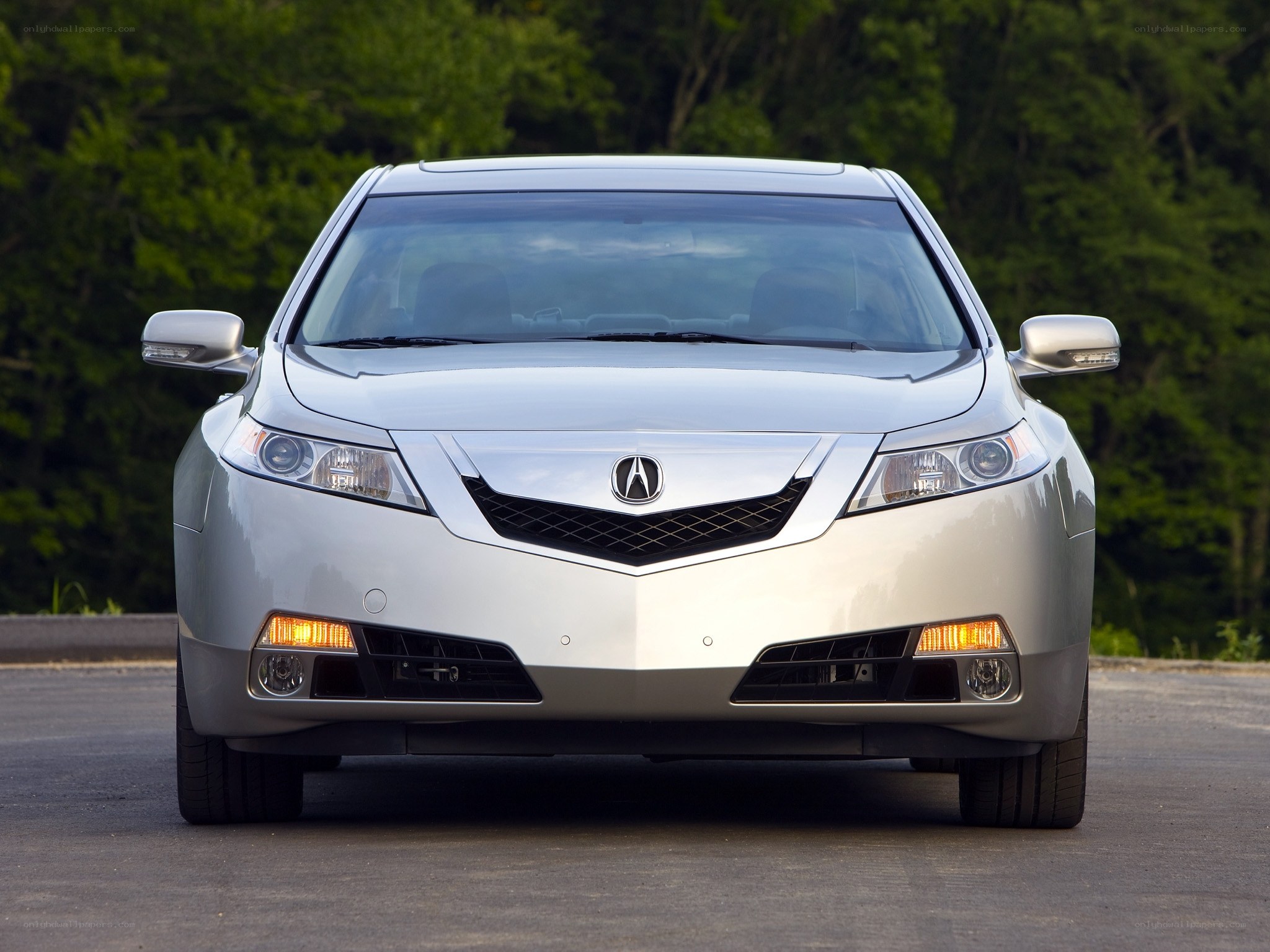 silver acura tl sedan