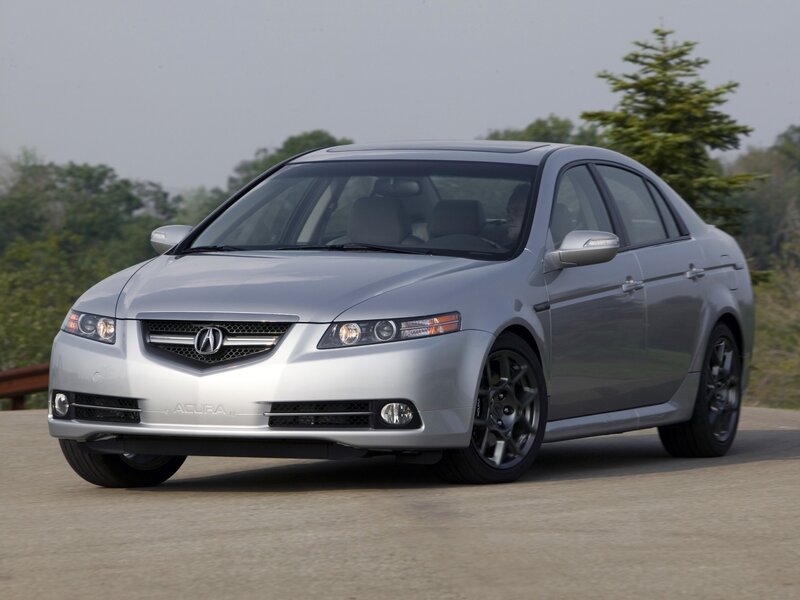 silver acura tl sedan