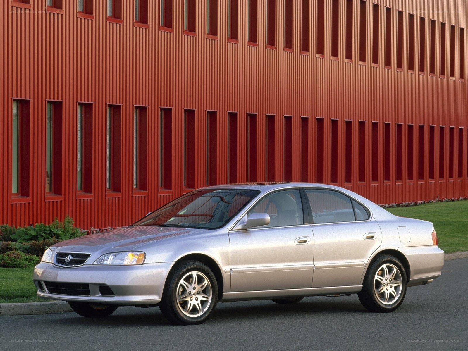 silver acura tl sedan