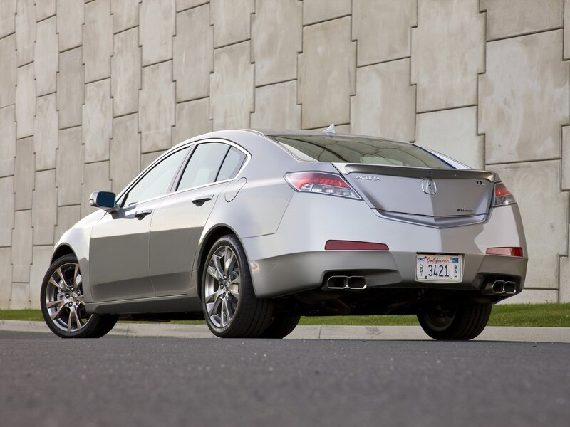 silver acura tl sedan