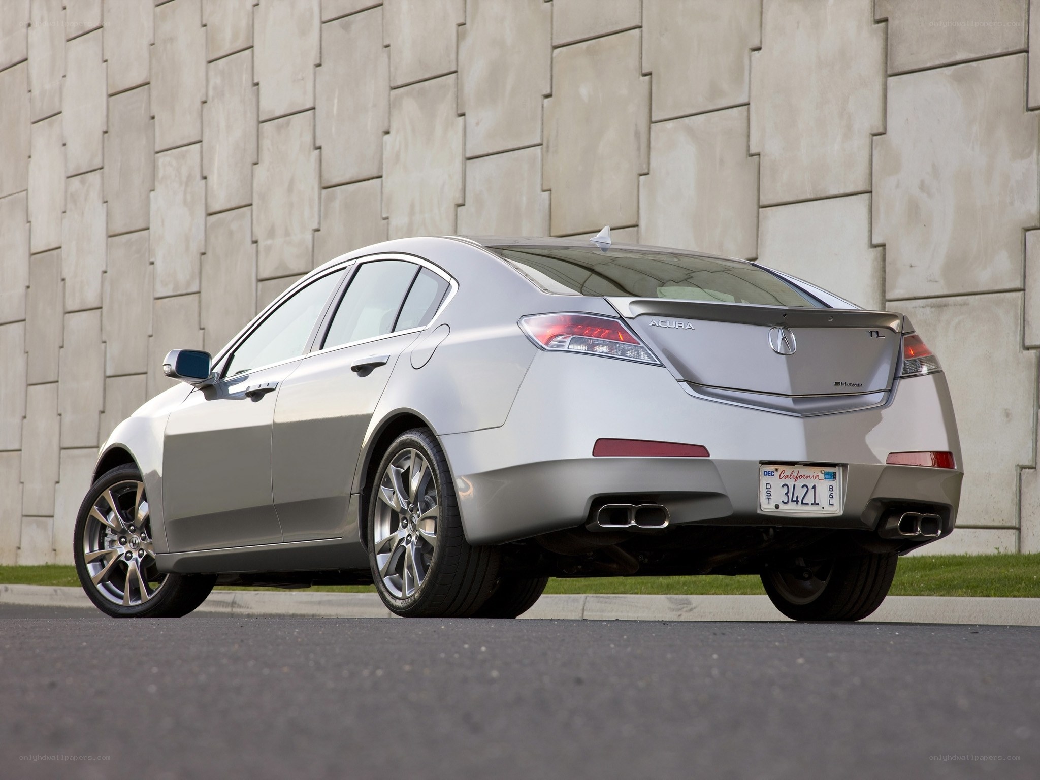 silver acura tl sedan
