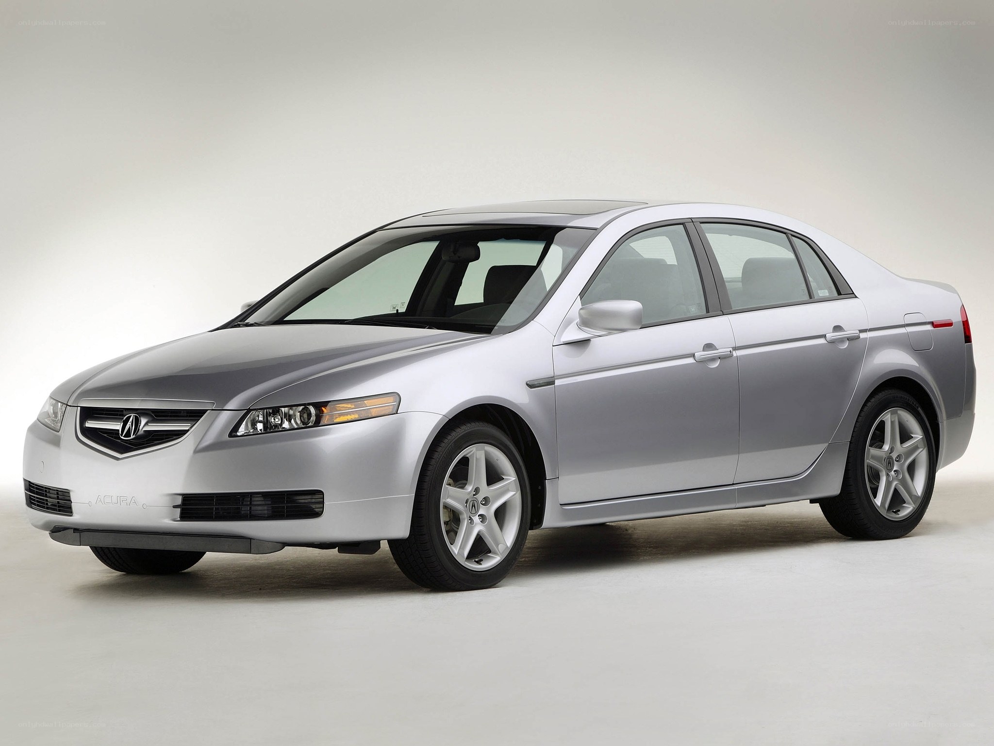 Silver Acura TL sedan