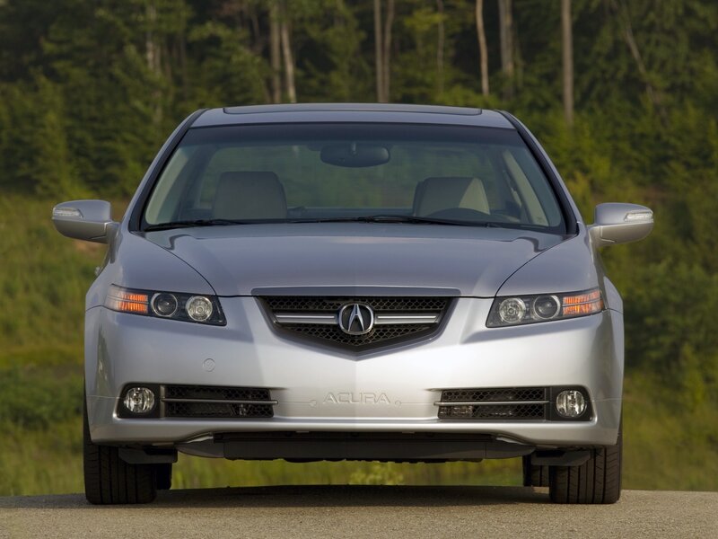 silver acura tl sedan