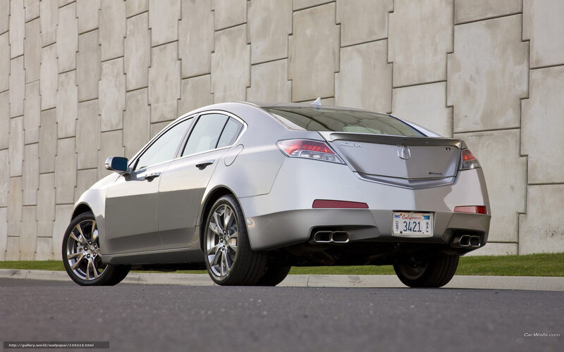 silver acura tl sedan