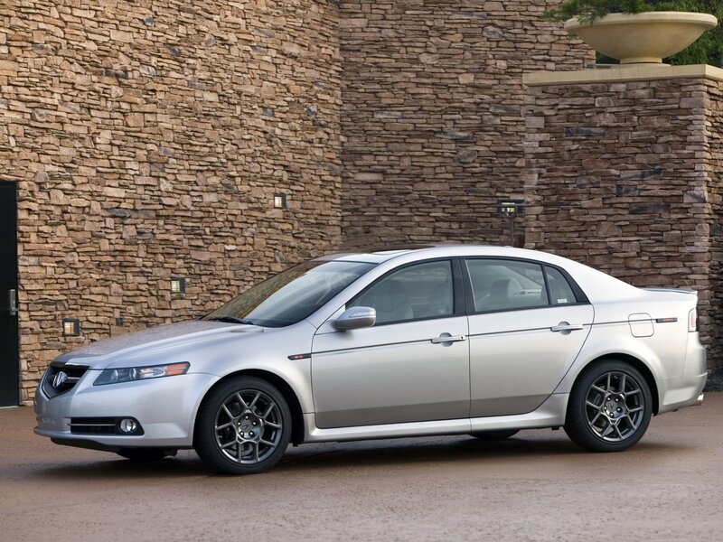 silver acura tl sedan