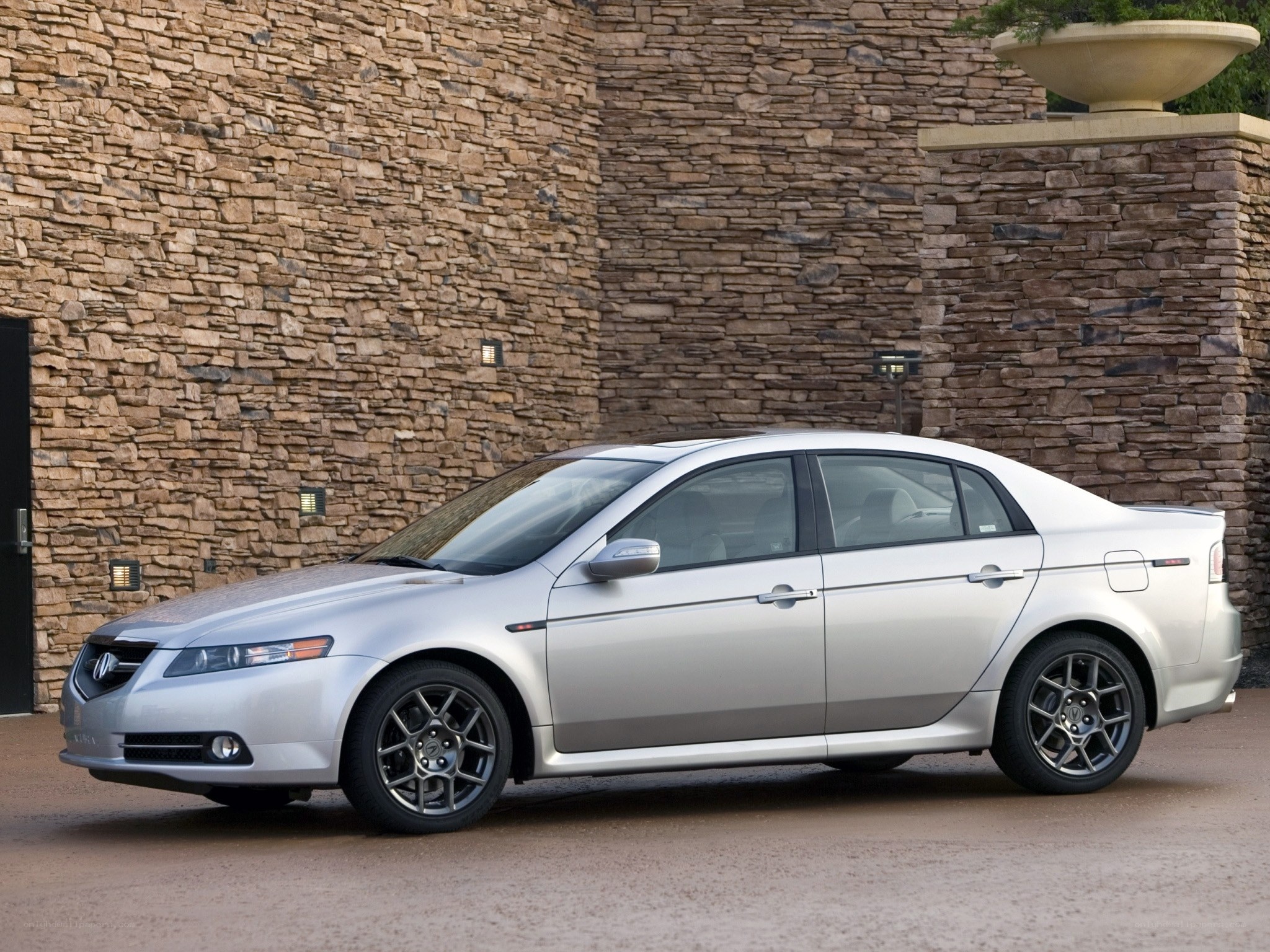 silver acura tl sedan