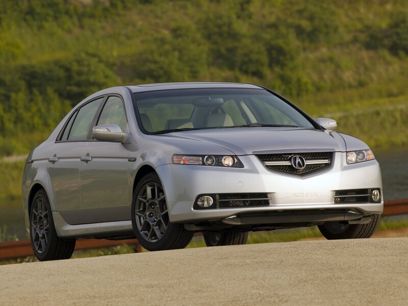 silver acura tl sedan