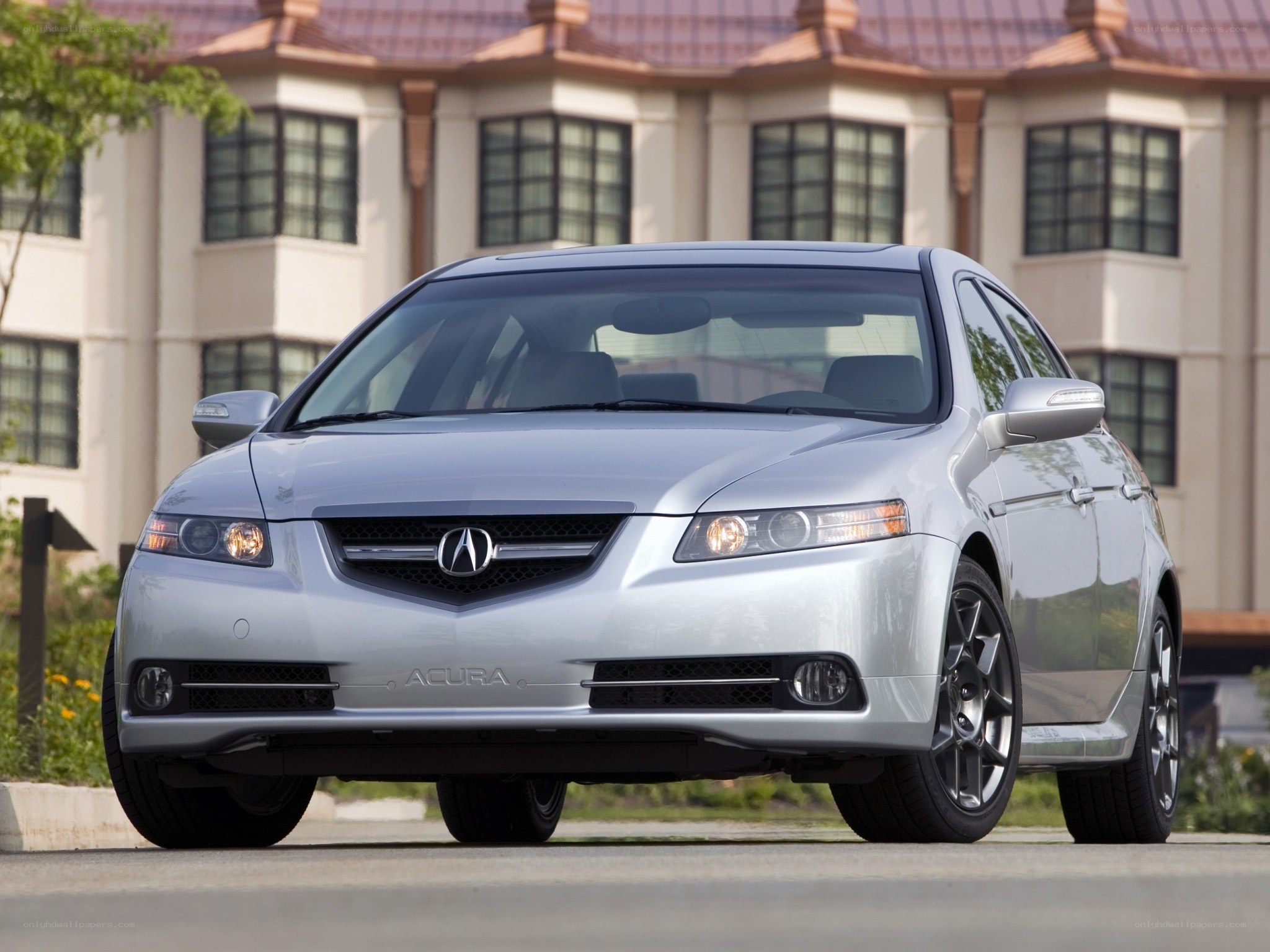 Silver Acura TL sedan