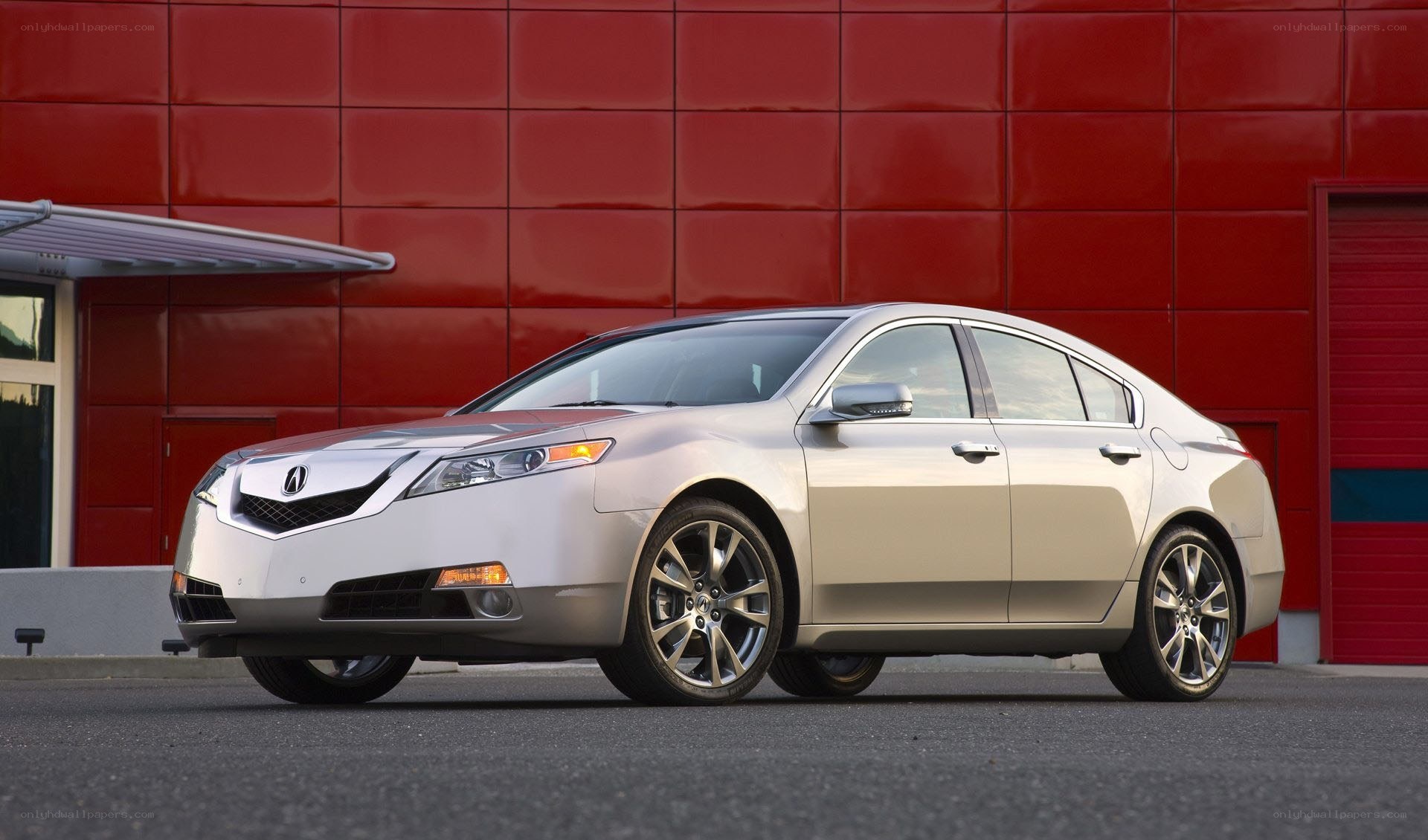 Silver Acura TL sedan