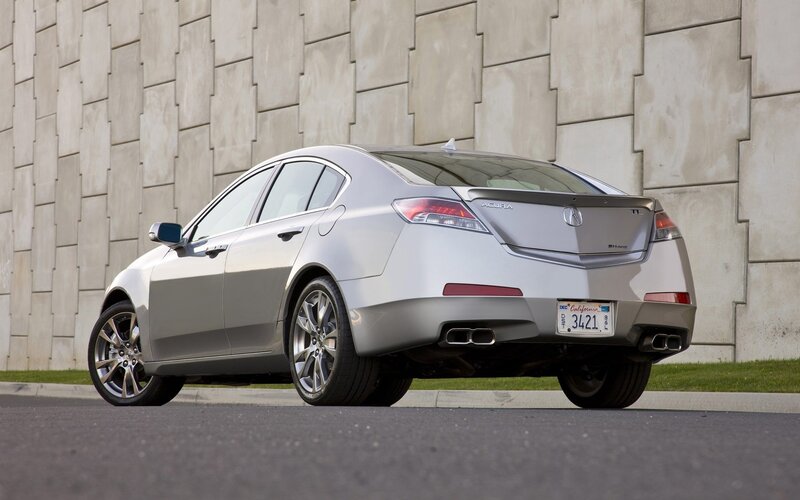 silver acura tl sedan
