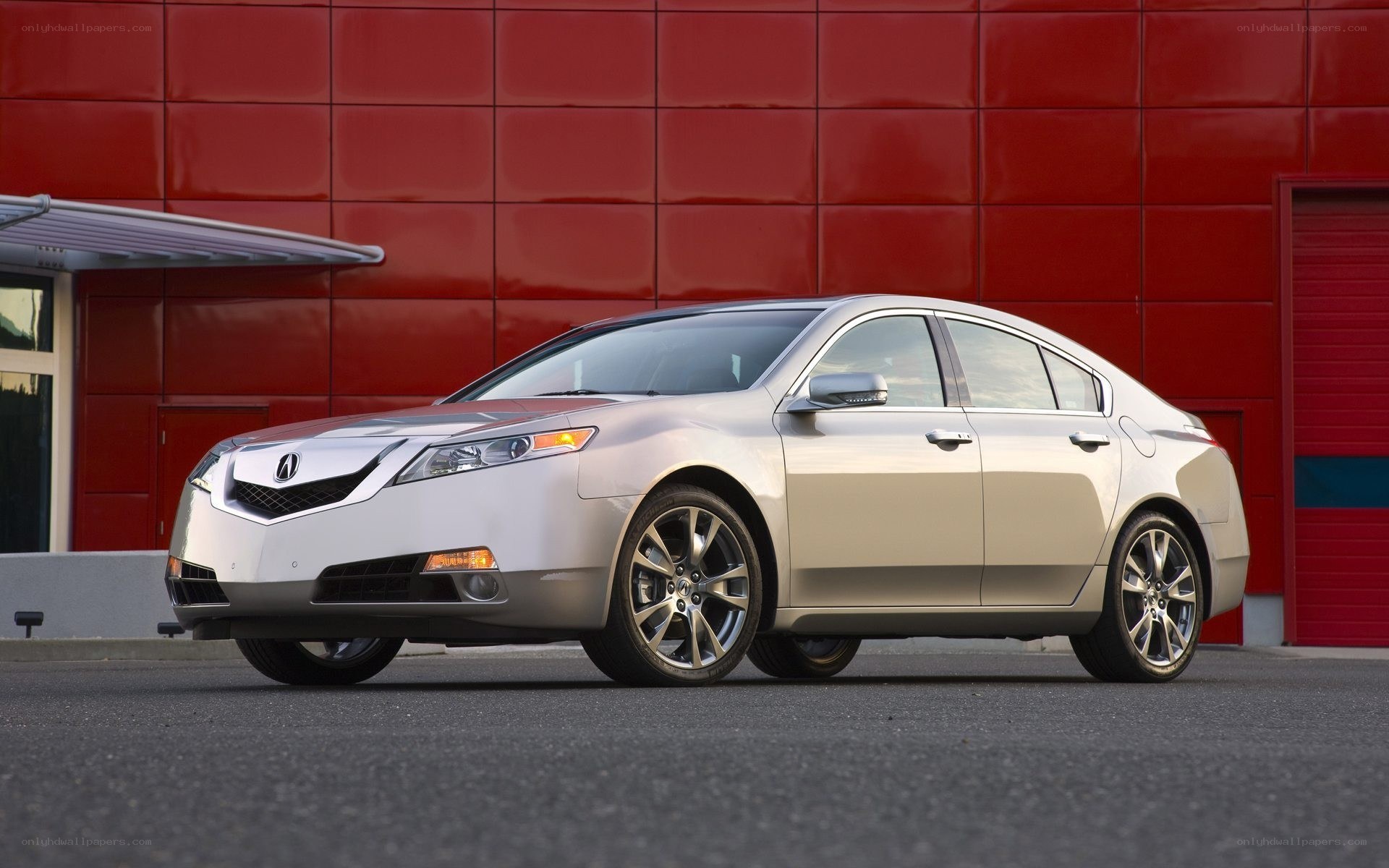 silver acura tl sedan