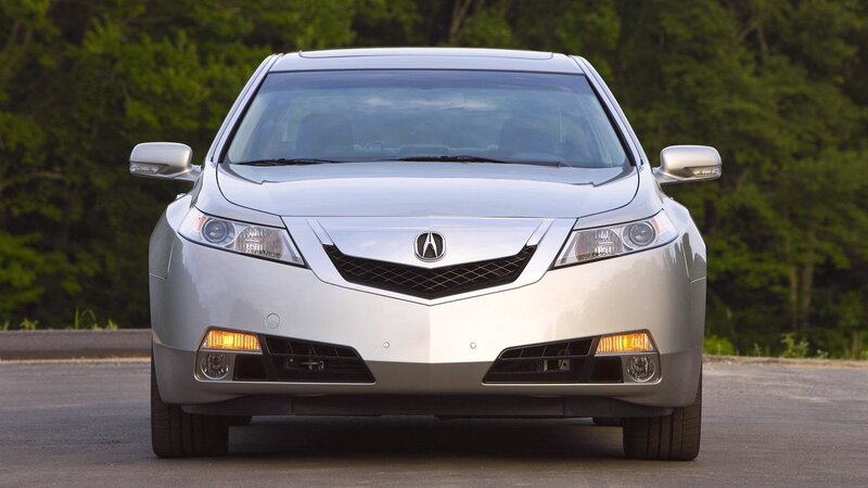 silver acura tl sedan