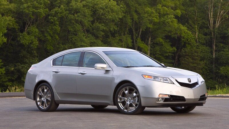 silver acura tl sedan