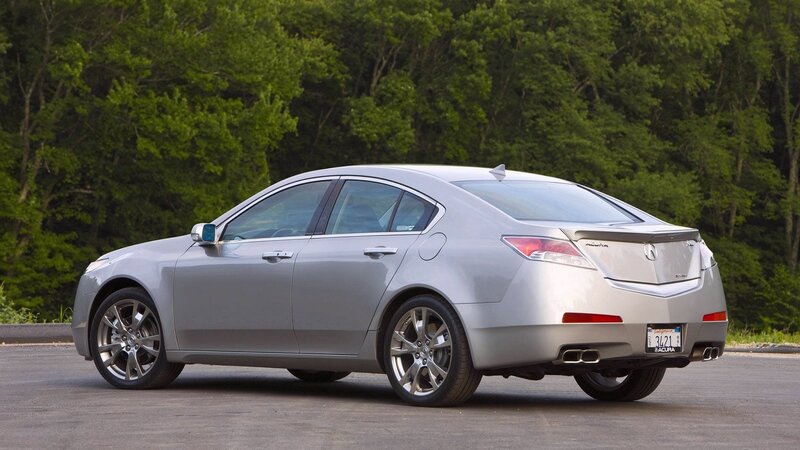 silver acura tl sedan