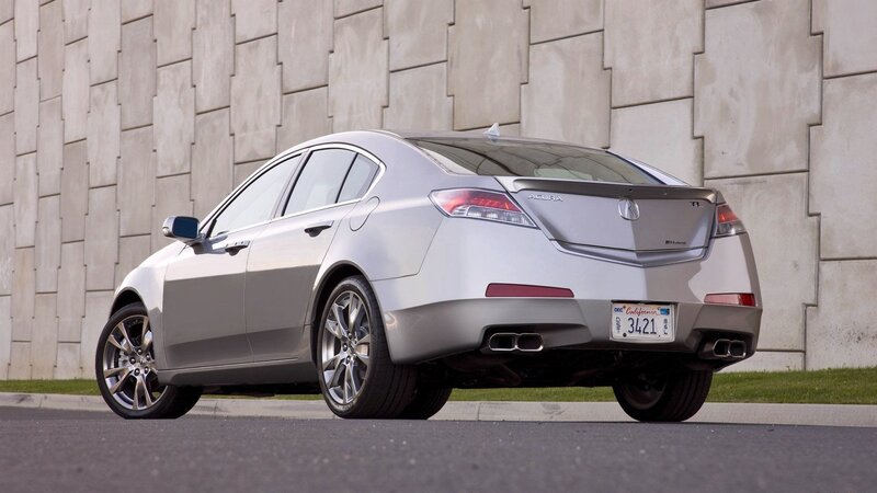 silver acura tl sedan